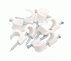 GRAPA DE CABLE REDONDO SECCIÓN 3x1,5MM 15 UNIDADES BLANCAS Simon Brico