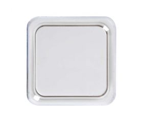 INTERRUPTOR/CONMUTADOR BLANCO DE SUPERFÍCIE ESPECIAL CANALETA SERIE ALFA SIMON BRICO