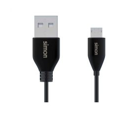 CABLE USB 2.0  A - MICRO NEGRO 1M SIMON