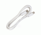CABLE APANTALLADO CONEXIÓN ANTENA A TV 5 METROS BLANCO Simon Brico