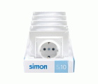 PACK 5 ENCHUFES SCHUKO BLANCO SIMON 10