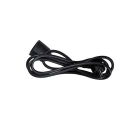 PROLONGADOR 2M H05VV-F 3G1.5MM² 16A 250V~ NEGRO SIMON
