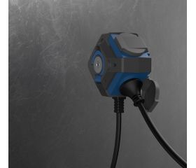 PROLONGADOR EXPERT 1,4M H07RN-F 3G1.5MM² 16A 230V~ NEGRO/AZUL SIMON