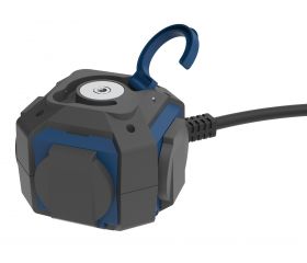 PROLONGADOR EXPERT 1,4M H07RN-F 3G1.5MM² 16A 230V~ NEGRO/AZUL SIMON