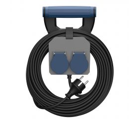 PROLONGADOR DE PARED EXPERT 10M H05RR-F 4G1.5MM² 16A 230V~ NEGRO/GRIS/AZUL SIMON