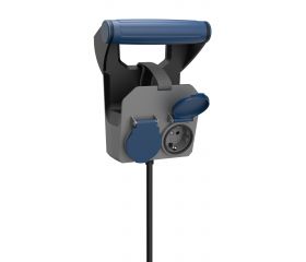 PROLONGADOR DE PARED EXPERT 10M H05RR-F 4G1.5MM² 16A 230V~ NEGRO/GRIS/AZUL SIMON