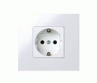 Base de enchufe schuko 16 A 250V~ con dispositivo seguridad y embornamiento a tornillo blanco Simon 27 Play