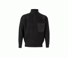 101.JERSEY MEDIA CREMALLERA NEGRO 2XL