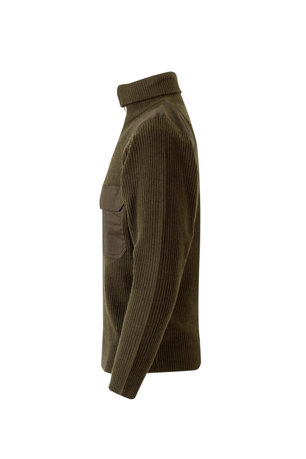 101.JERSEY MEDIA CREMALLERA VERDE CAZA 2XL