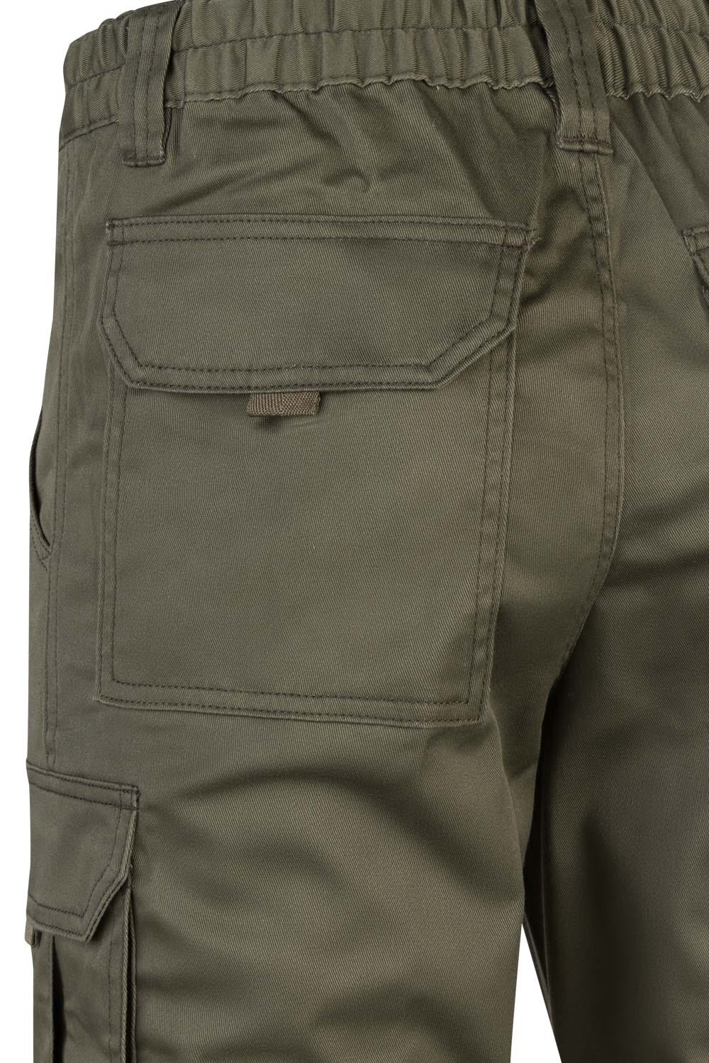 103002S.PANTALÓN STRETCH VERDE CAZA 34