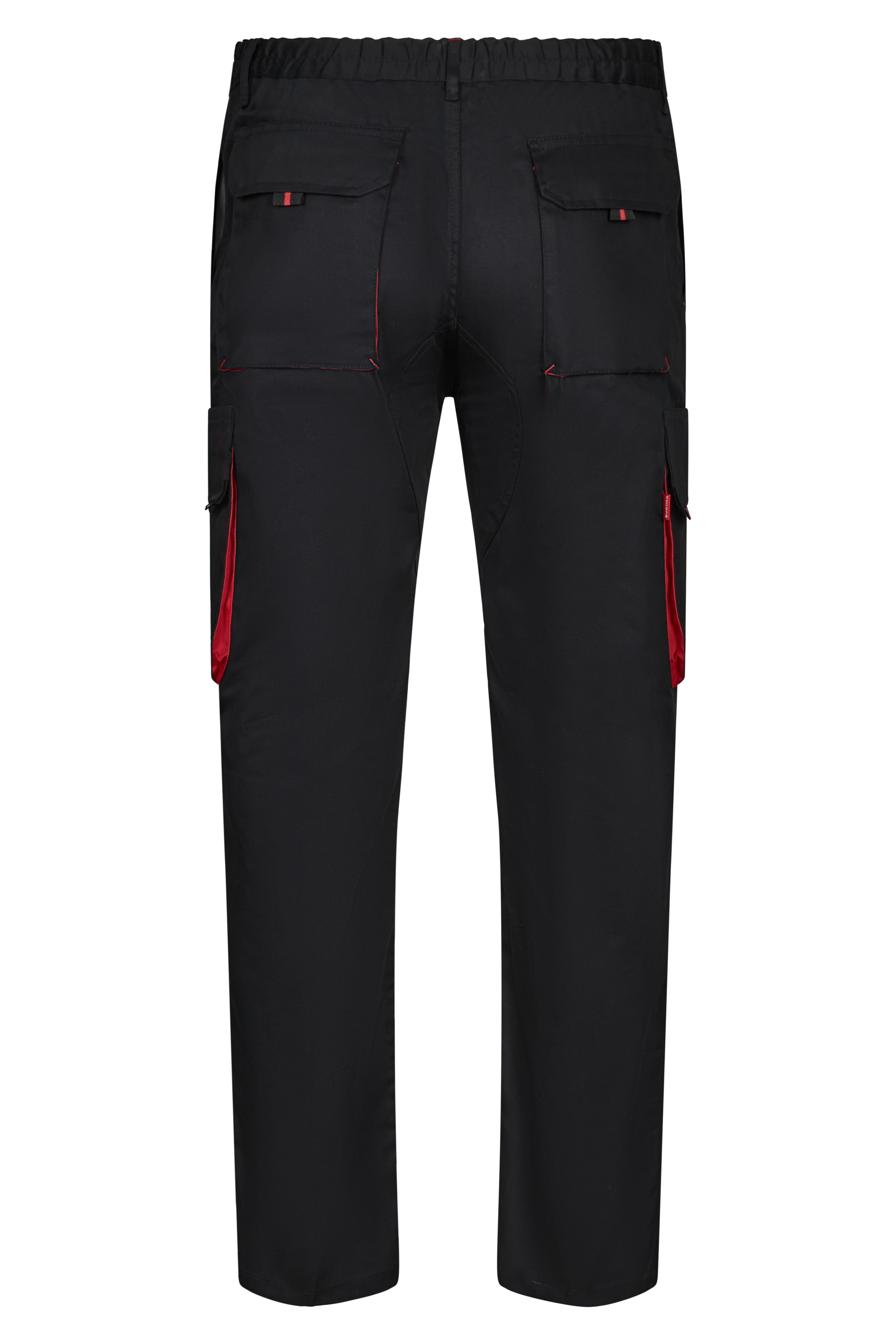 103004.PANTALÓN BICOLOR NEGRO/ROJO 34