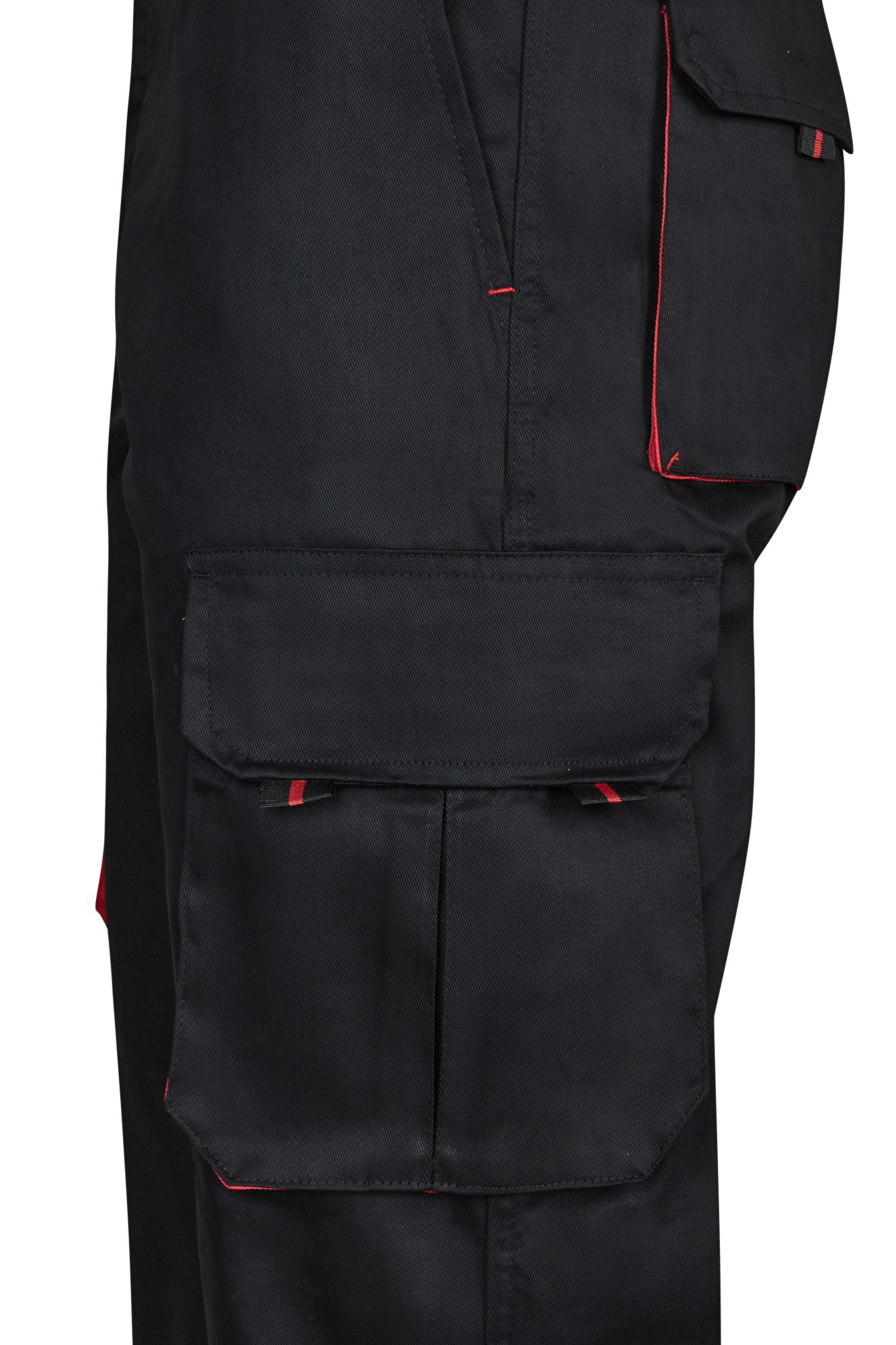 103004.PANTALÓN BICOLOR NEGRO/ROJO 34