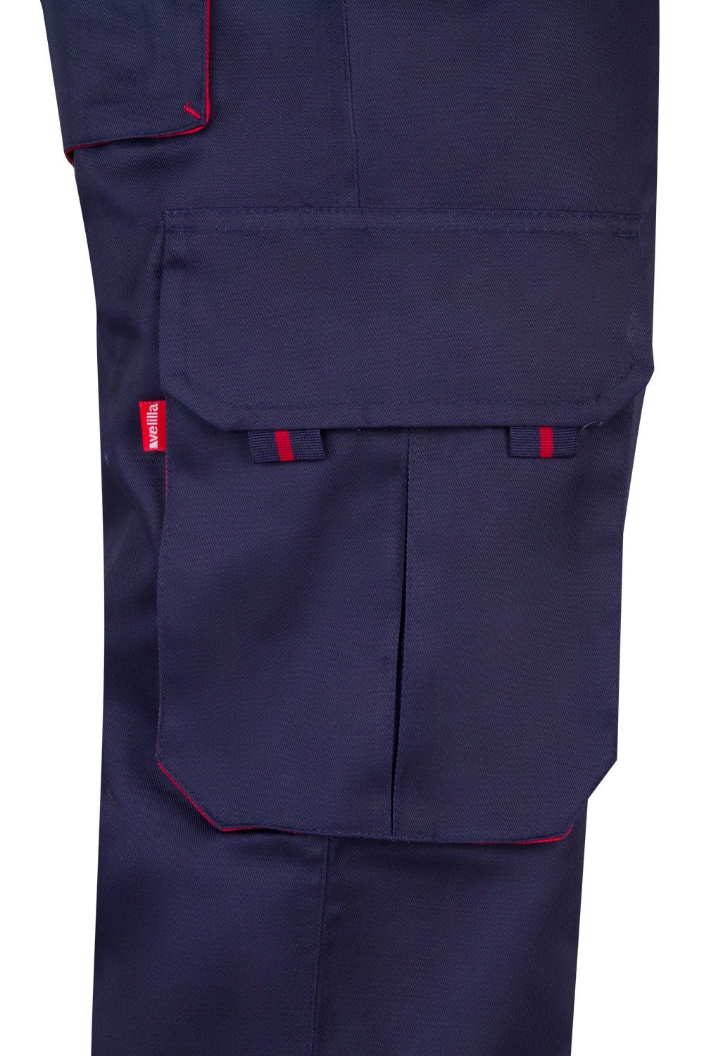 103004.PANTALÓN BICOLOR AZUL MARINO/ROJO 34