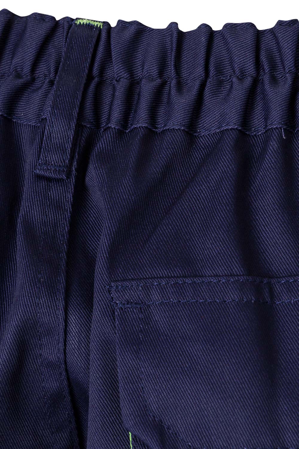 103004.PANTALÓN BICOLOR AZUL MARINO/VERDE LIMA 34