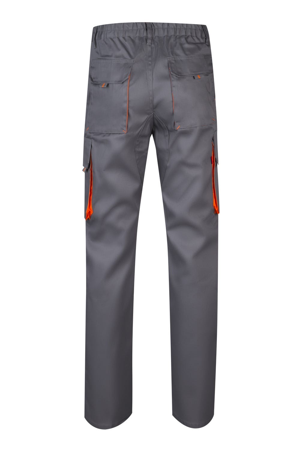 103004.PANTALÓN BICOLOR GRIS/NARANJA 34