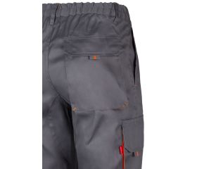 103004.PANTALÓN BICOLOR GRIS/NARANJA 46