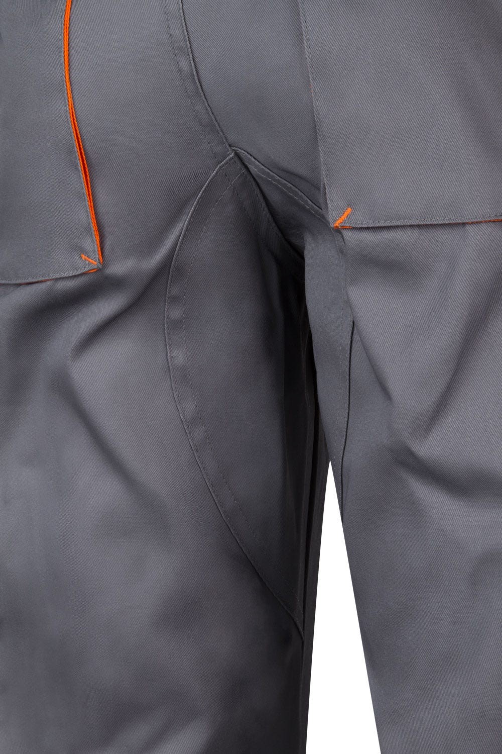 103004.PANTALÓN BICOLOR GRIS/NARANJA 34