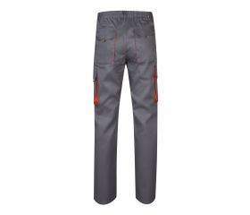 103004.PANTALÓN BICOLOR GRIS/NARANJA 46