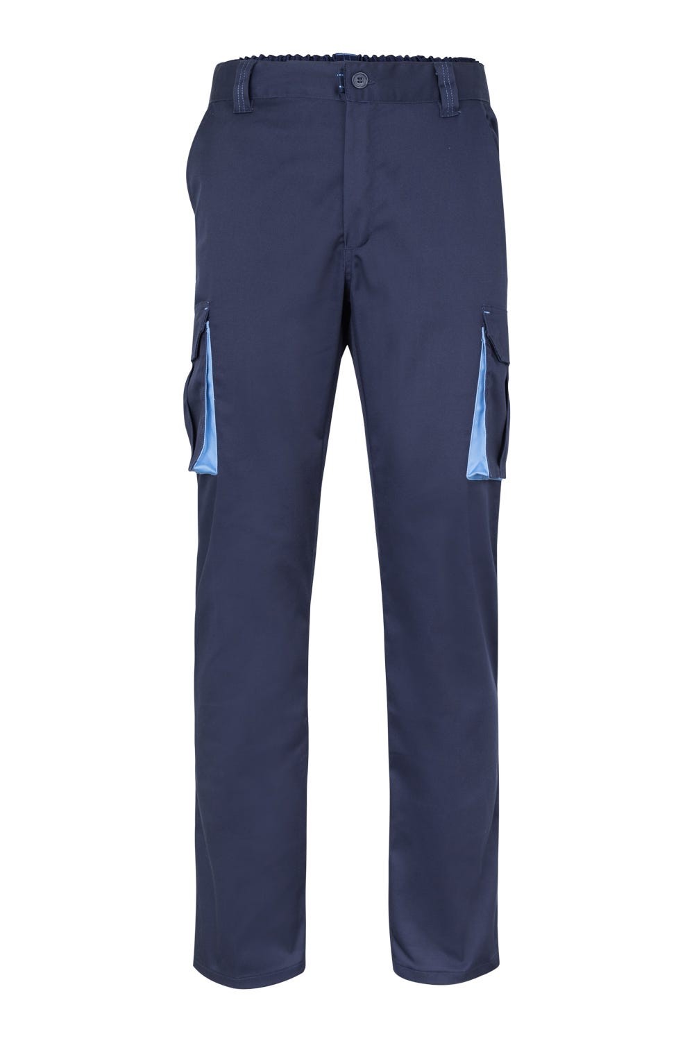 103004.PANTALÓN BICOLOR AZUL NAVY/CELESTE 34