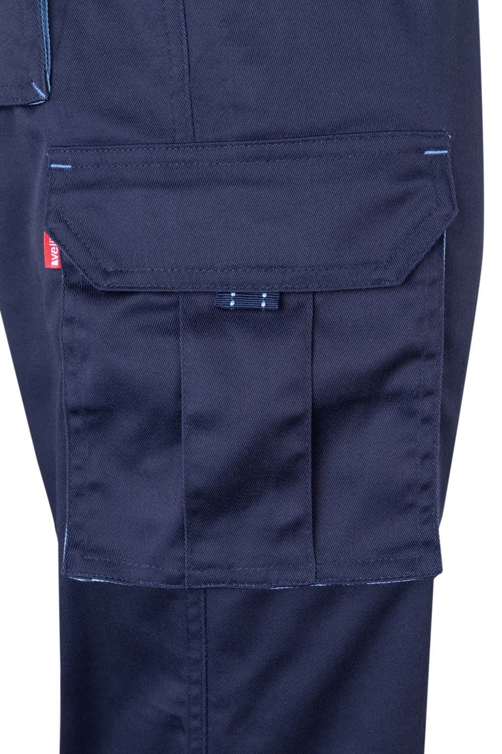 103004.PANTALÓN BICOLOR AZUL NAVY/CELESTE 34