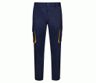 103004.PANTALÓN BICOLOR AZUL NAVY/AMARILLO 34