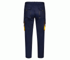 103004.PANTALÓN BICOLOR AZUL NAVY/AMARILLO 34
