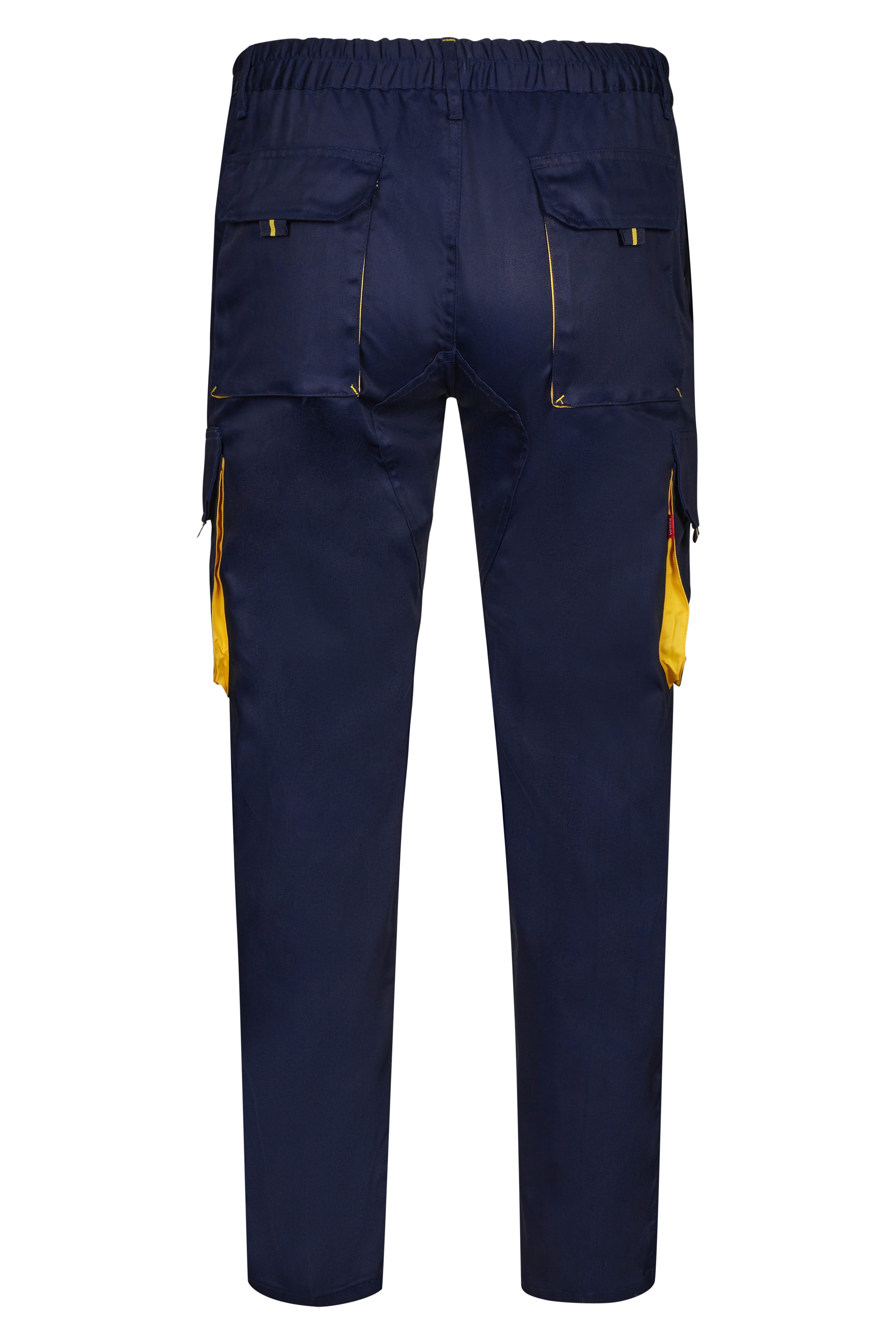 103004.PANTALÓN BICOLOR AZUL NAVY/AMARILLO 34