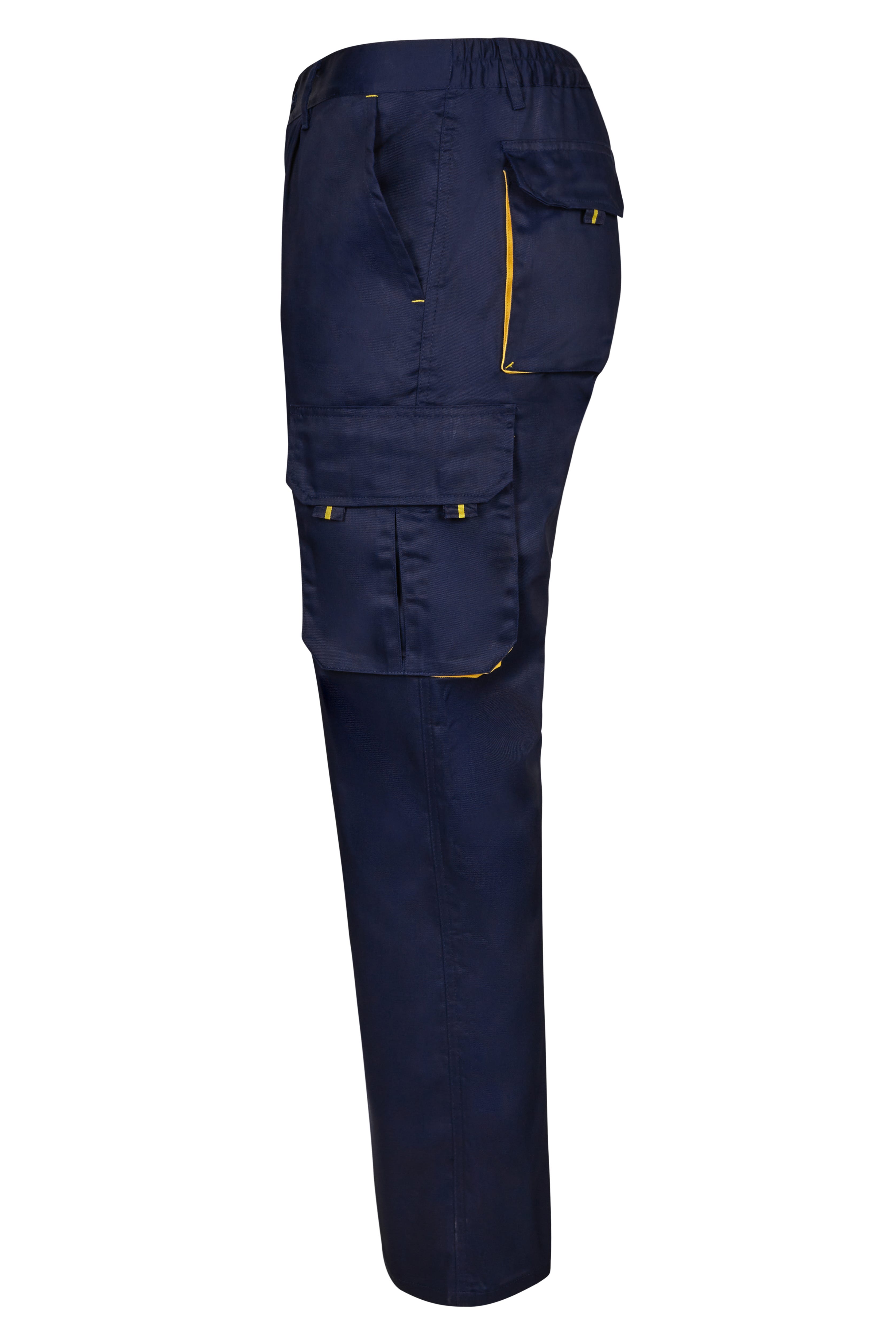 103004.PANTALÓN BICOLOR AZUL NAVY/AMARILLO 34