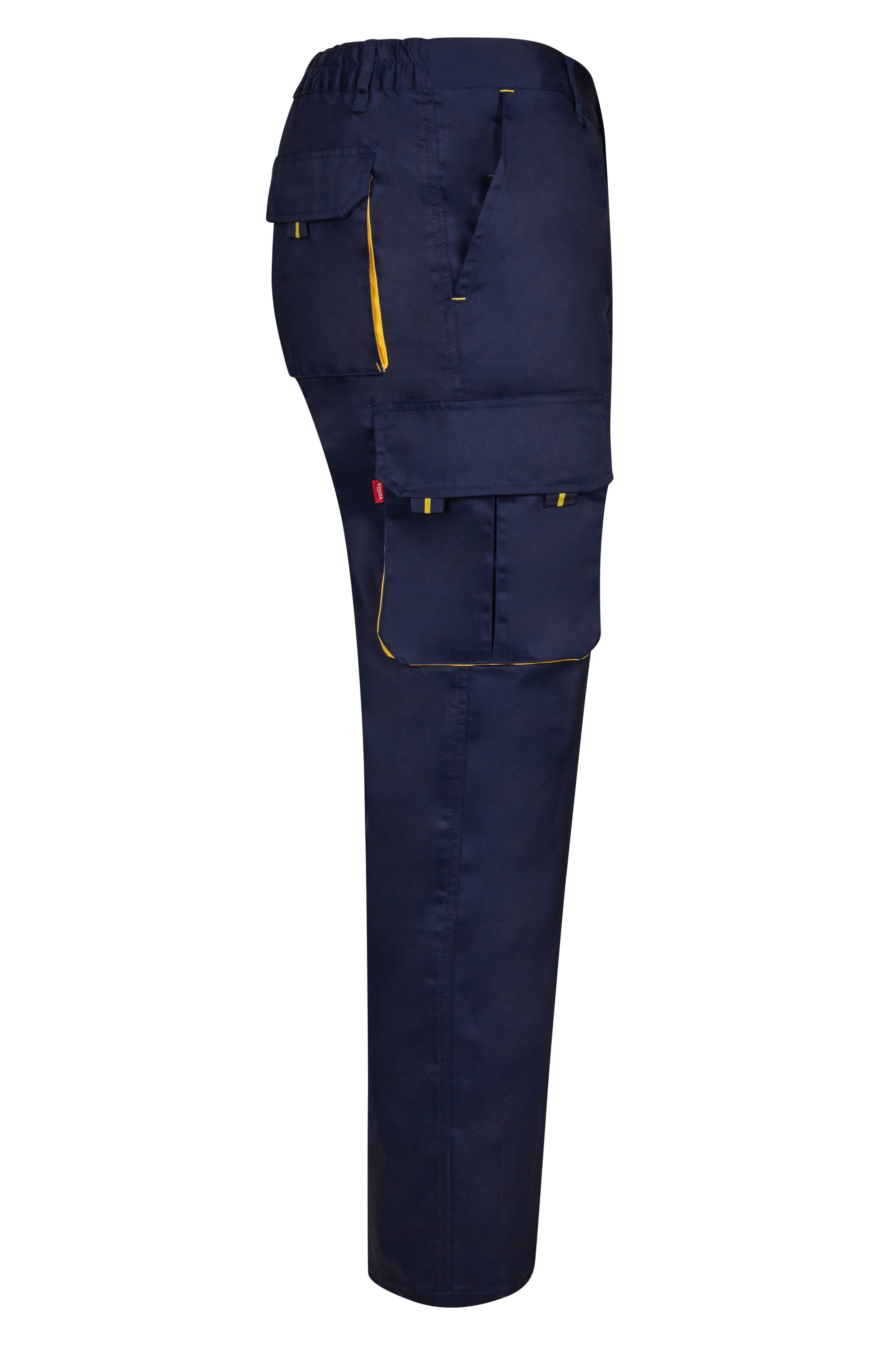 103004.PANTALÓN BICOLOR AZUL NAVY/AMARILLO 34