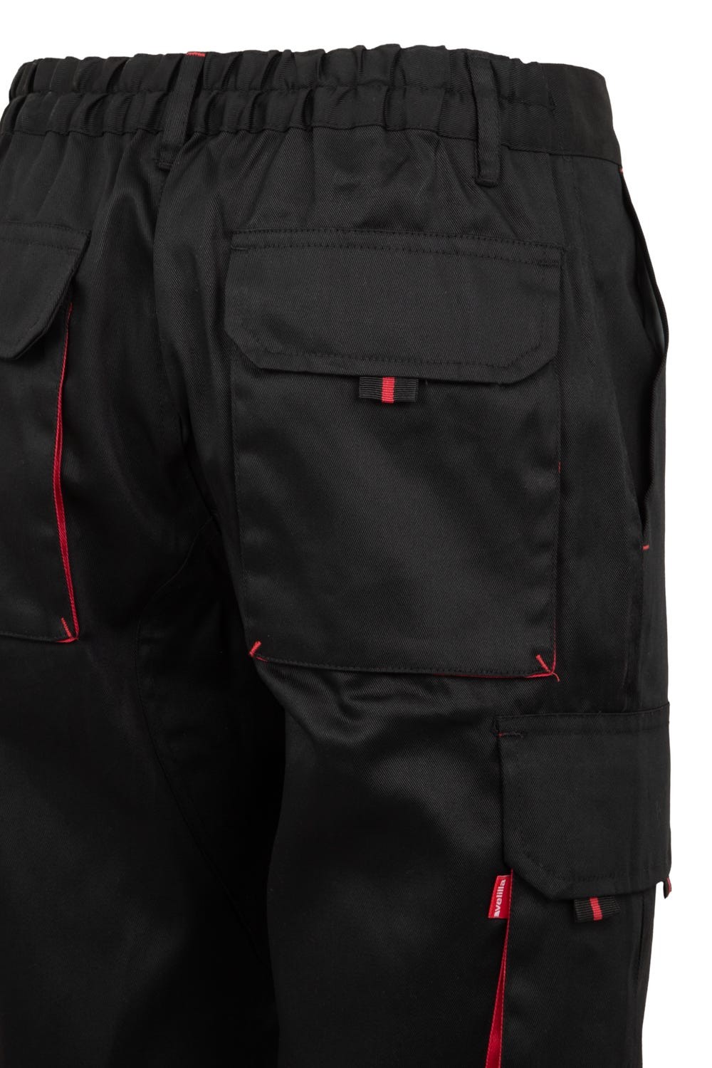 103007.BERMUDA BICOLOR NEGRO/ROJO 34