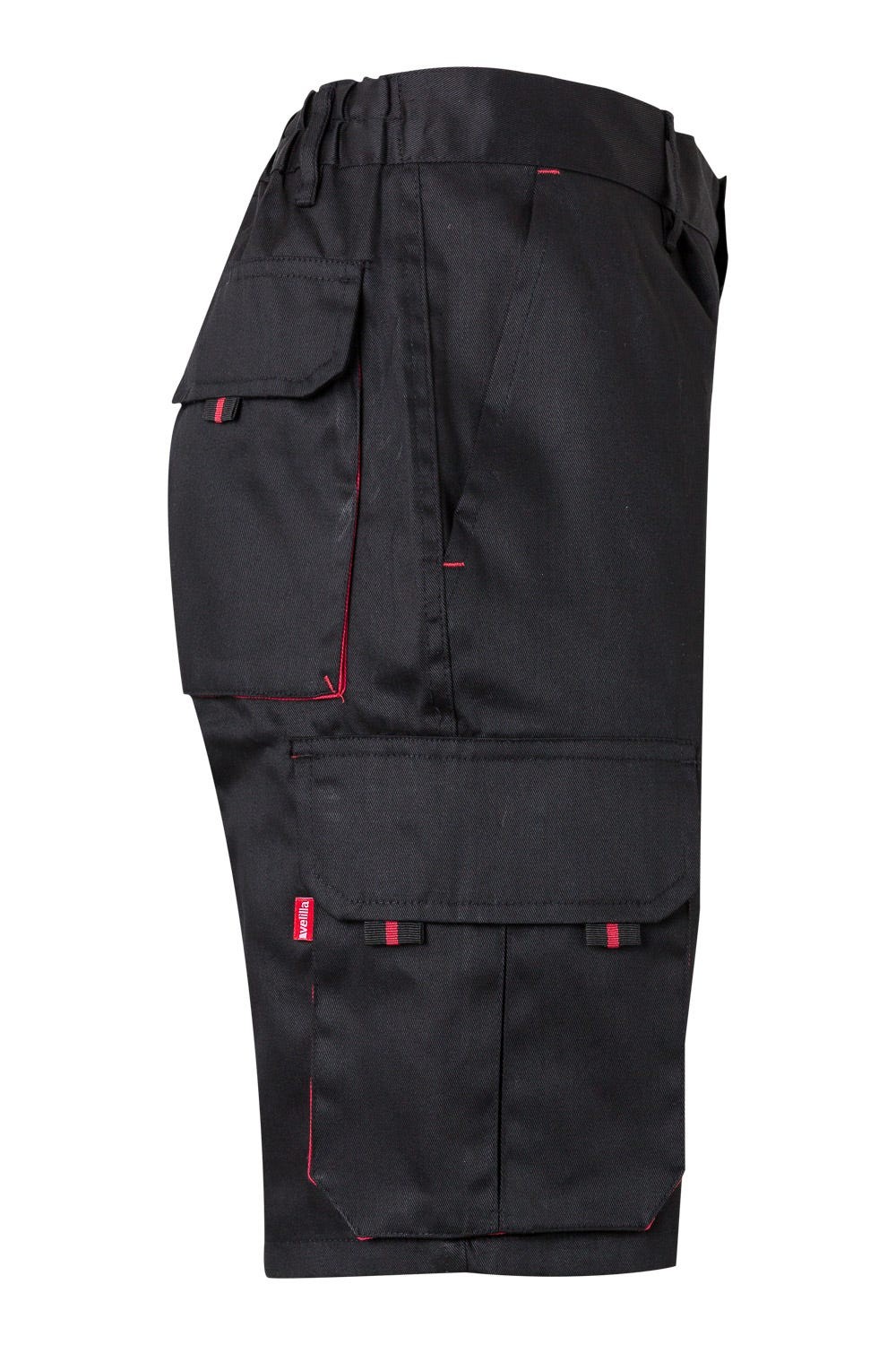 103007.BERMUDA BICOLOR NEGRO/ROJO 34