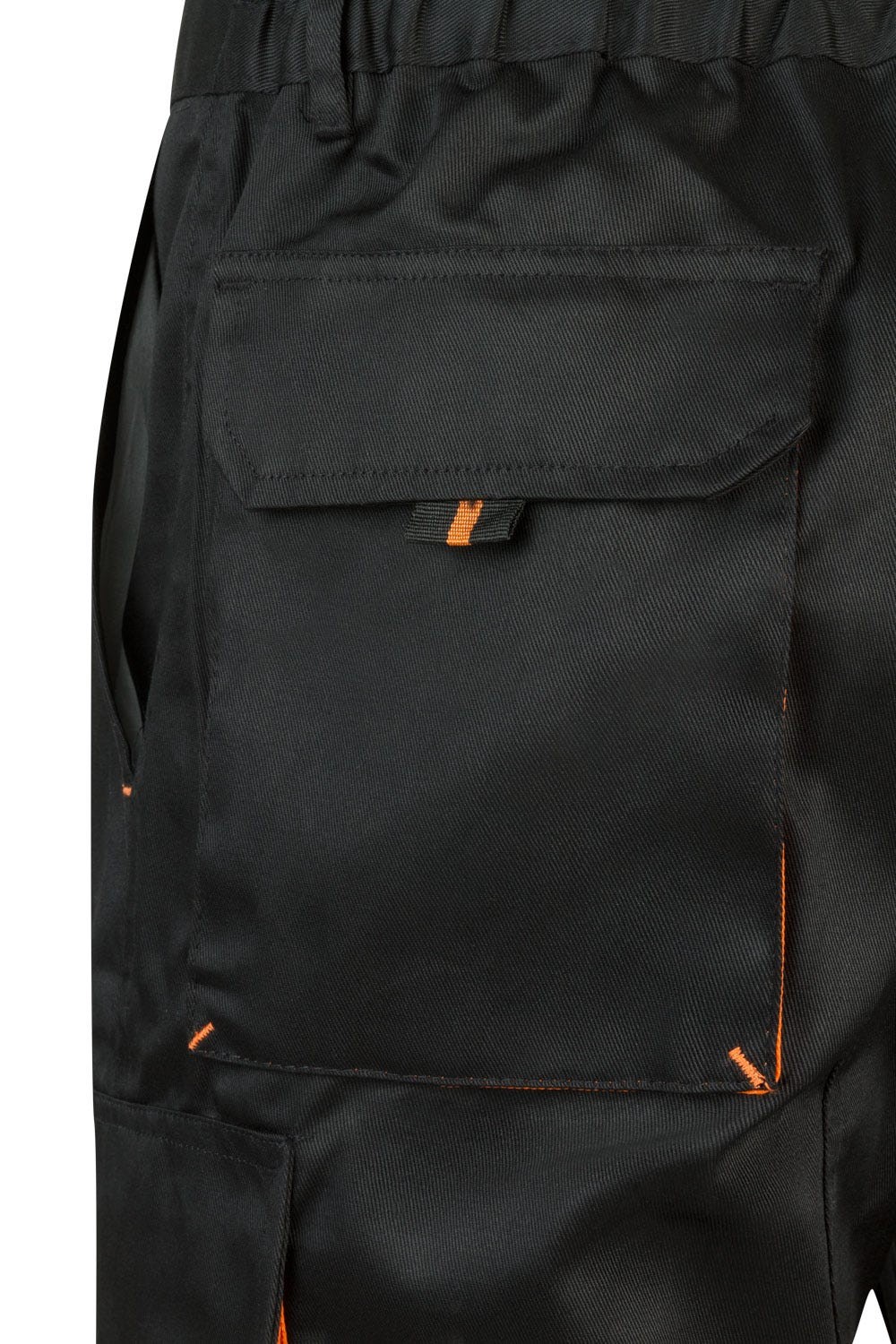 103007.BERMUDA BICOLOR NEGRO/NARANJA 34