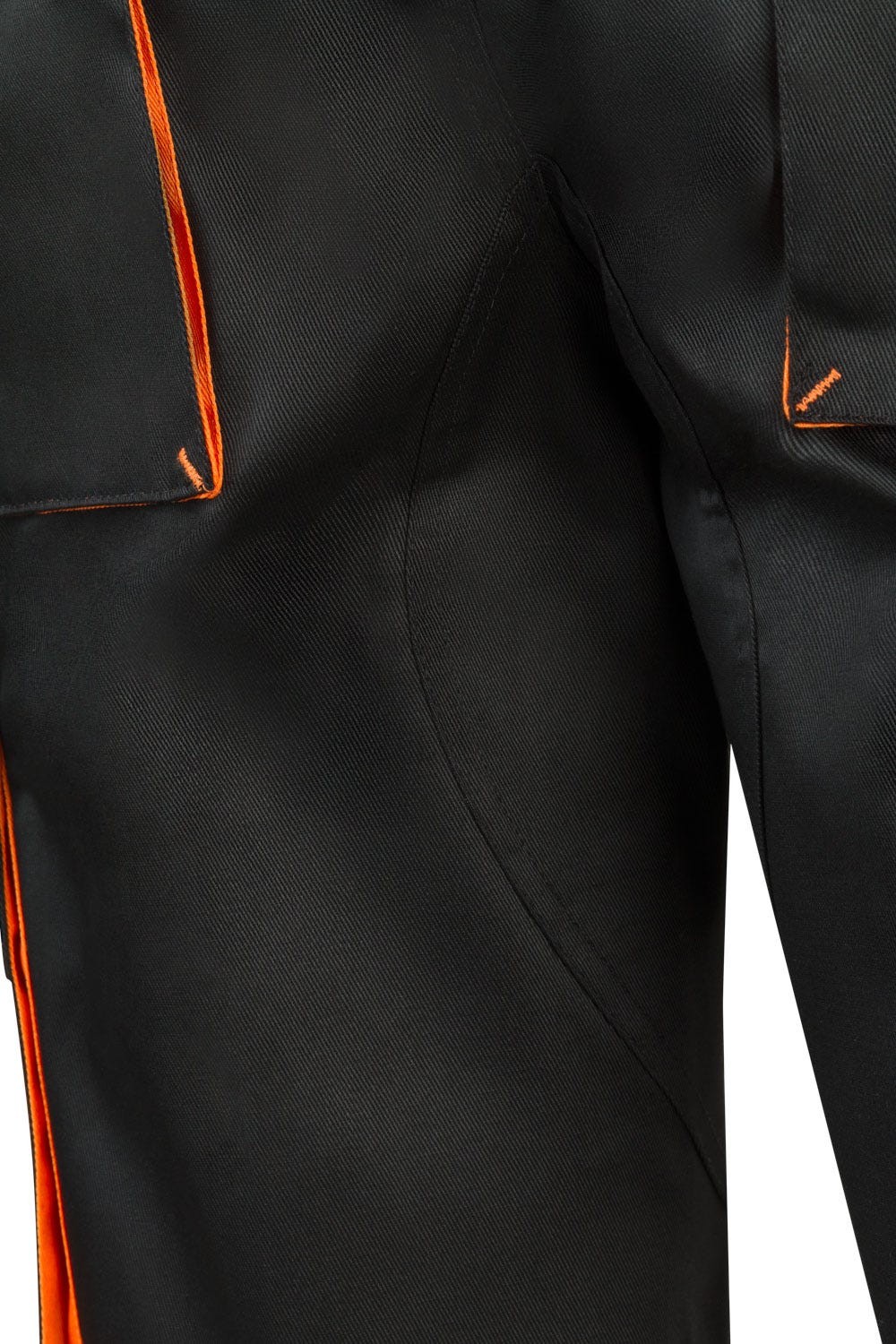 103007.BERMUDA BICOLOR NEGRO/NARANJA 34