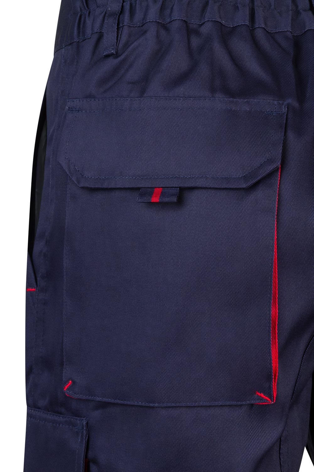 103007.BERMUDA BICOLOR AZUL MARINO/ROJO 34