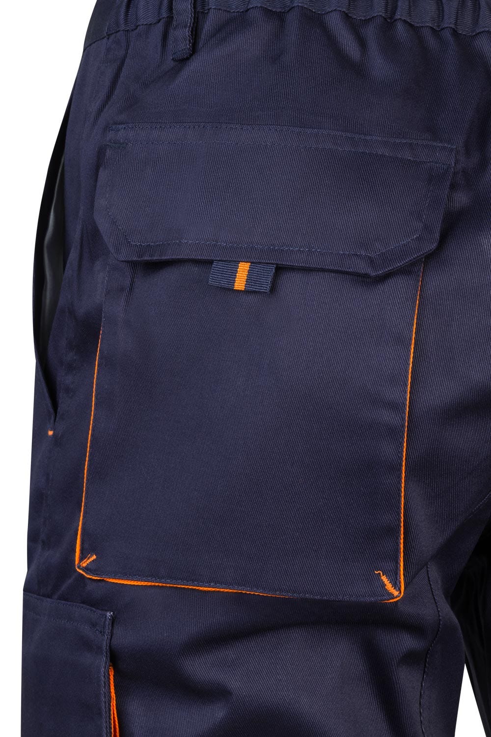 103007.BERMUDA BICOLOR AZUL MARINO/NARANJA 34