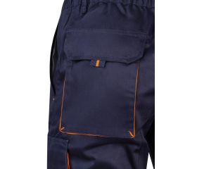 103007.BERMUDA BICOLOR AZUL MARINO/NARANJA 46