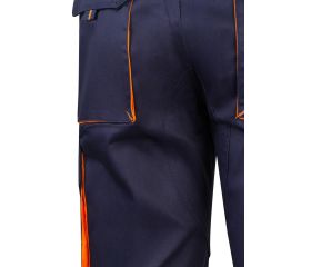 103007.BERMUDA BICOLOR AZUL MARINO/NARANJA 46