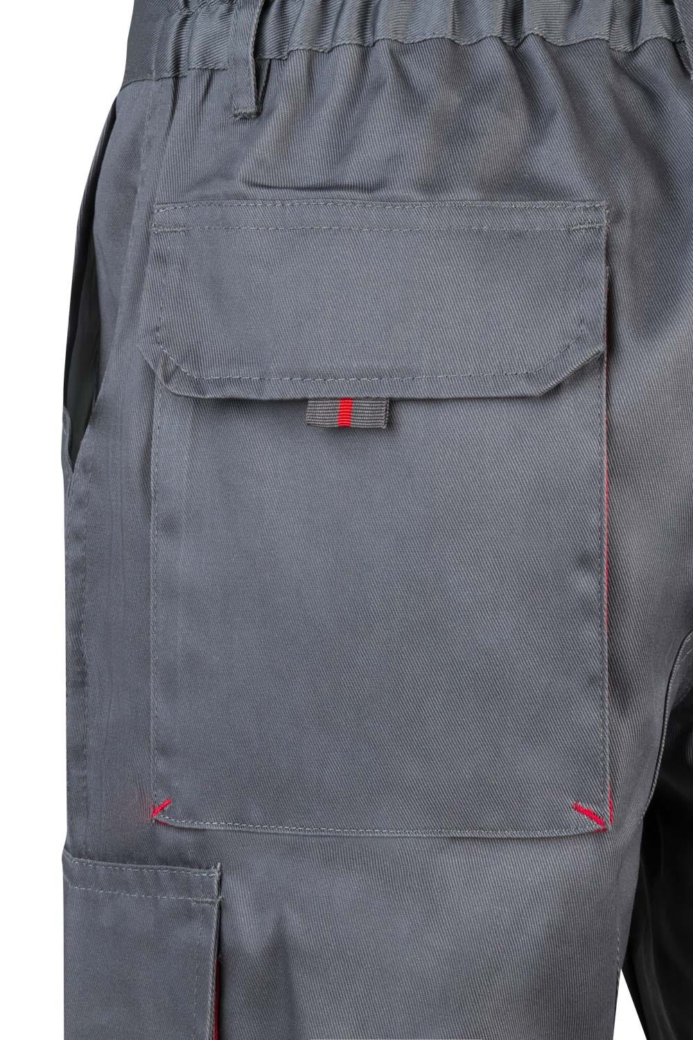 103007.BERMUDA BICOLOR GRIS/ROJO 34