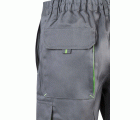 103007.BERMUDA BICOLOR GRIS/VERDE LIMA 34