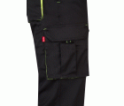 103008S.PANTALÓN STRETCH BICOLOR NEGRO/AMARILLO FLÚOR 34