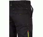 103008S.PANTALÓN STRETCH BICOLOR NEGRO/AMARILLO FLÚOR 34