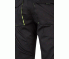103008S.PANTALÓN STRETCH BICOLOR NEGRO/AMARILLO FLÚOR 34
