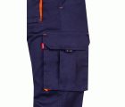 103008S.PANTALÓN STRETCH BICOLOR AZUL MARINO/NARANJA FLÚOR 34