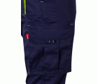 103008S.PANTALÓN STRETCH BICOLOR AZUL MARINO/AMARILLO FLÚOR 34