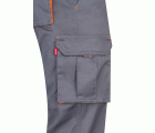 103008S.PANTALÓN STRETCH BICOLOR GRIS/NARANJA FLÚOR 34