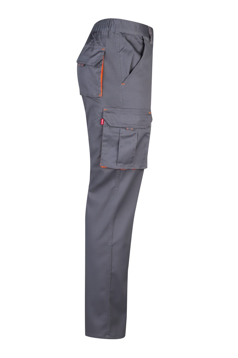 103008S.PANTALÓN STRETCH BICOLOR GRIS/NARANJA FLÚOR 34