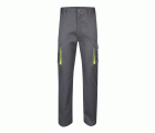 103008S.PANTALÓN STRETCH BICOLOR GRIS/AMARILLO FLÚOR 34