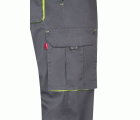 103008S.PANTALÓN STRETCH BICOLOR GRIS/AMARILLO FLÚOR 34