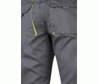 103008S.PANTALÓN STRETCH BICOLOR GRIS/AMARILLO FLÚOR 34