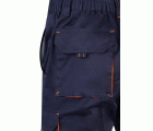 103010S.BERMUDA STRETCH BICOLOR AZUL MARINO/NARANJA FLÚOR 34
